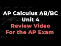 AP Calculus AB BC Unit 4 Review for AP Exam