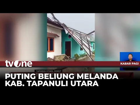 Puluhan Rumah Warga di Tapanuli Utara Hancur Diterjang Puting Beliung