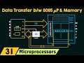 Data Transfer between 8085 Microprocessor and Memory