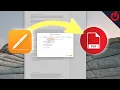 How to export Pages documents to PDF on Mac iPad and iPhone