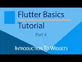 Flutter Tutorial for beginners Introduction to Widgets 4