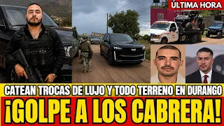 CATEO MILLONARIO A LOS CABRERA ASEGURAN TROCAS DE LUJO Y TODO TERRENO EN DURANGO