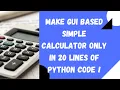 Make a Simple Calculator with Pydroid-3 App in Android Phone in 20 Lines only Python Projects