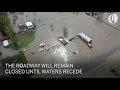 Flooding in Corvallis seen from above