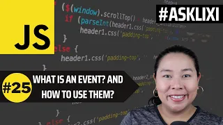 Chapter 25 Javascript Tutorial - What is an Event in Javascript How to use an Event in Javascript