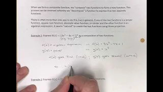 Decomposing Functions