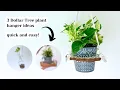 3 Creative Dollar Tree plant hanger ideas EXTREMELY simple