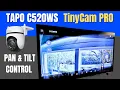 Tapo C520WS on TV with TinyCam - Full Setup PT Control
