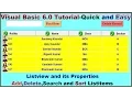 Visual Basic 6 tutorial Add Delete Search and Sort Listitems in Listview control VB Database App