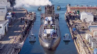 Inside Massive US Shipyard Docking Billions US Navy Submarine
