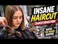 Brunette Long to Bob Haircut