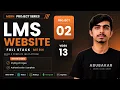 Full Stack LMS Website Authentication Pages Styling Complete Project 02 13