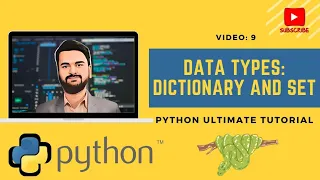 Data Types in Python Dictionary and Set 9 Python for data analysis Full Tutorial