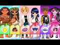 Lagu Marinette, Moana, Draculaura get Frozen Princess Dress up  | SurprisingDolls Best Paper DIY