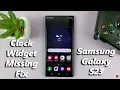 Clock Widget Missing On Samsung Galaxy S23/S23+/S23 Ultra - FIX