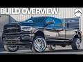BUILD OVERVIEW Leveled 2019 Ram 3500 with 24x14 Hostile Forged Savage Wheels with Stretched Tires