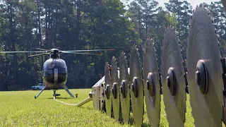Unbelievable Helicopter Tree Sawing - Precision in Action