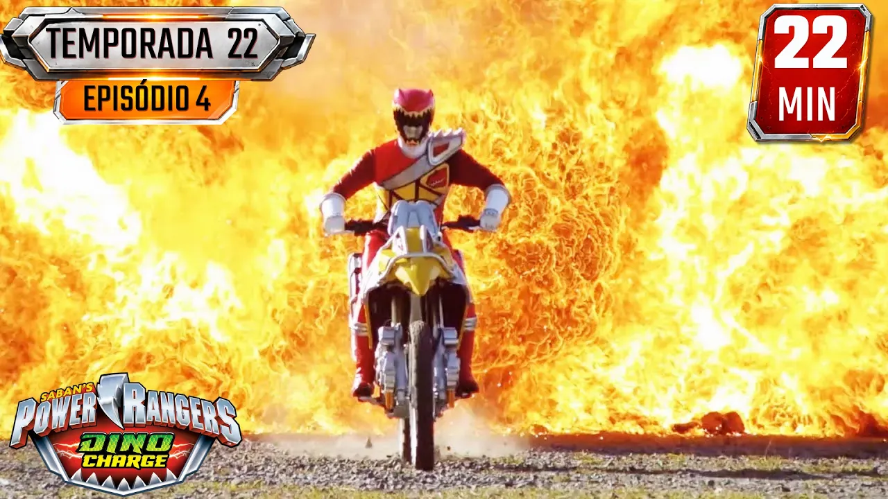A Volta do Homem das Cavernas | Dino Charge | E04 | Episódio Completo | Power Rangers para Crianças