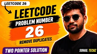 LeetCode 26 Explained in Telugu Remove Duplicates from Sorted Array Two Pointers DSA