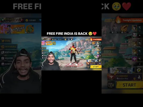 Free fire India is back ☠️ #shorts #freefireindia
