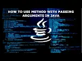 Passing Arguments in Method in Java