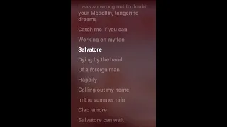 Lana Del Rey Salvatore Lyrics 