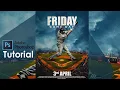 Adobe Photoshop Tutorial l Baseball poster l Design