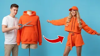 Comment de simples découpes transforment de vieux vêtements en pièces tendance✂️