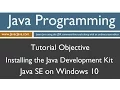 Learn Java Programming - Installing the Java Development Kit JDK on Windows 10 Tutorial
