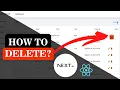 How to delete record from Data Table using Axios API in React JS Mastering Next JS Part - 11