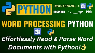 WORD FILE PROCESSING WITH PYTHON LIKE A PRO SIMPLE PYTHON TUTORIAL FOR BEGINNERS