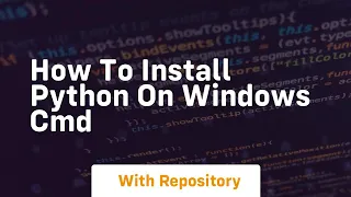 how to install python on windows cmd