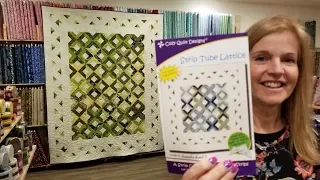 Strip Tube Lattice Quilt Tutorial