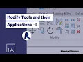 Modify tools and their applications in Revit Part - 1