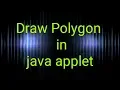 How To Draw Polygon Using Java Applet