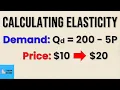 Calculating Elasticity of Demand GIVEN A CHANGE IN PRICE Think Econ