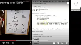 Java 8 OCA 1Z0-808 - instanceof operator Enthuware sample questions