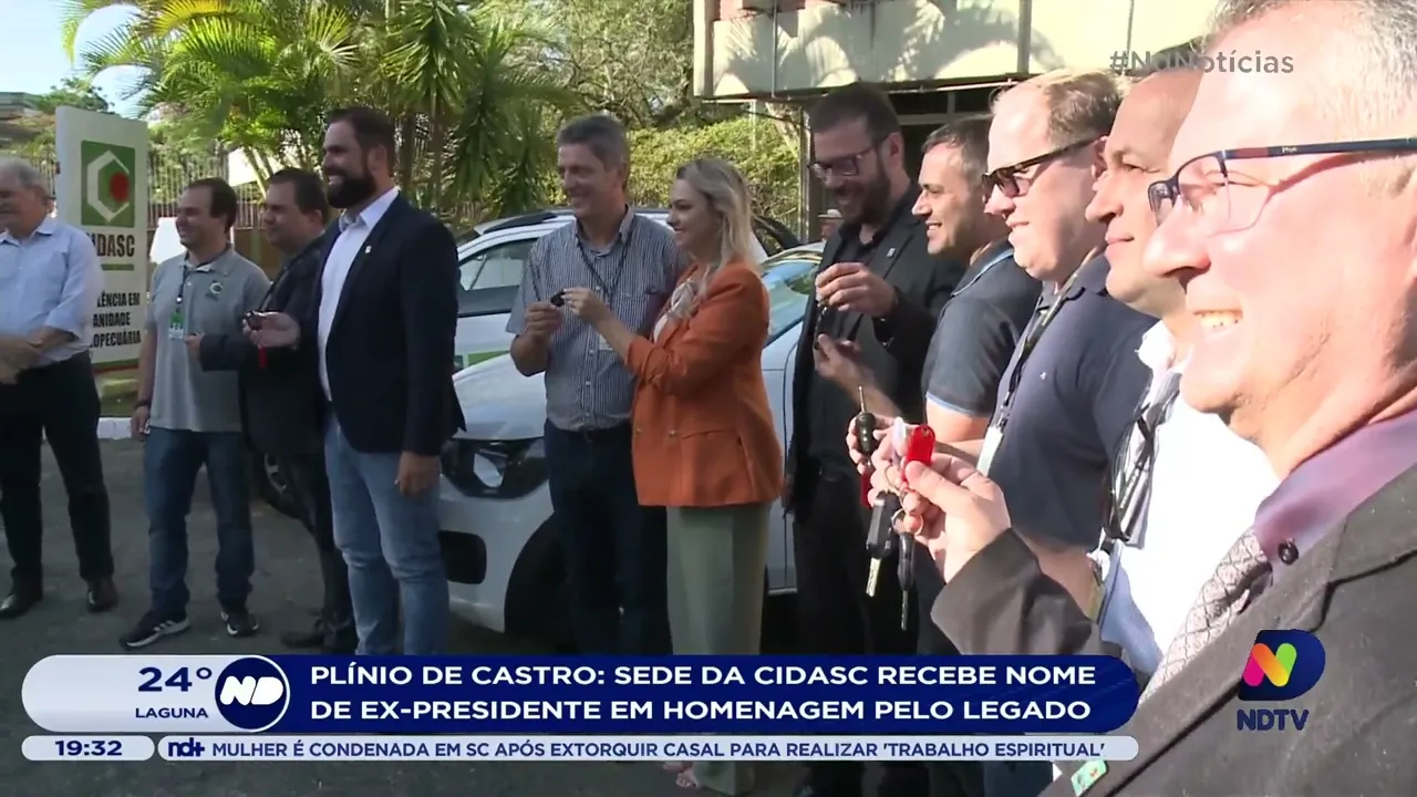 Plínio de Castro: Sede da Cidasc recebe nome de ex-presidente em homenagem pelo legado