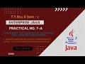TYBSC IT Sem-5 Enterprise Java Practical 7 - A Develop simple EJB application to demonstrate