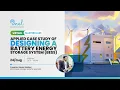 FREE VIRTUAL MASTERCLASS Applied case study of designing a Battery Energy Storage System BESS