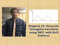 8051 Program 21 - Generate Triangular waveform using 8051 with Keil Software