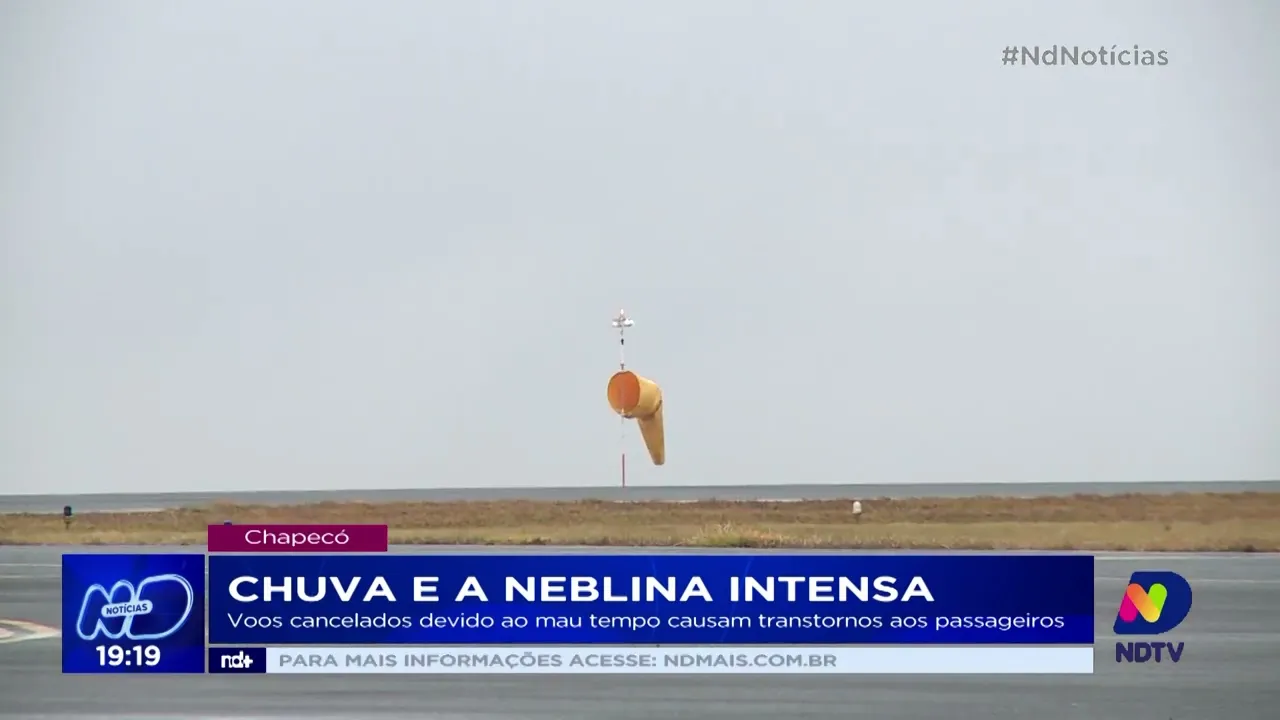 Voos cancelados devido ao mau tempo causam transtornos aos passageiros em Chapecó