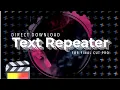 free FCPX TEXT REPEATER Titles Plugin