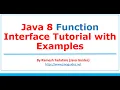 Java 8 Function Interface Tutorial with Examples Lambda Expression