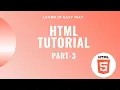 HTML Tutorial in Bangla HTML Basic Part - 3 Learn with Tanzil