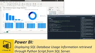 Power BI Displaying SQL Database Usage Information retrieved through Python Script from SQL Server