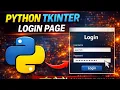 Python Tkinter Login Page Project Login Form in Python with GUI Beginner Tutorial