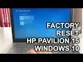 How to ║ Restore Reset a HP Pavilion 15 to Factory Settings ║ Windows 10