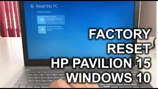 How to ║ Restore Reset a HP Notebook 15 to Factory Settings ║ Windows 10. 