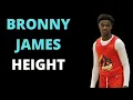 Bronny James Height How Tall is the son of Lebron James